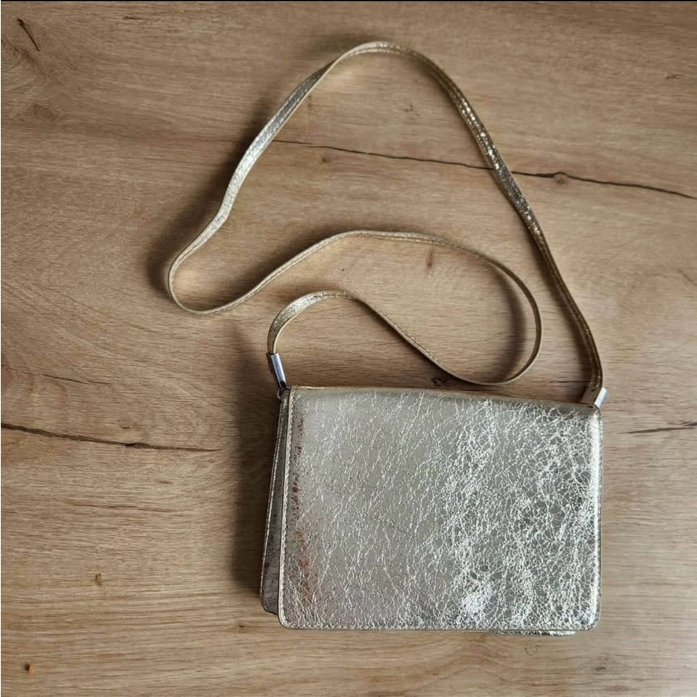 H&M Handbag gold crossbody cocktail purse